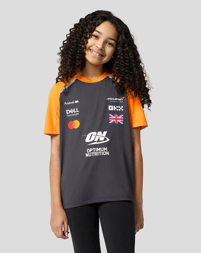 Junior McLaren F1 Team Lando Norris Set Up T-Shirt - Phantom