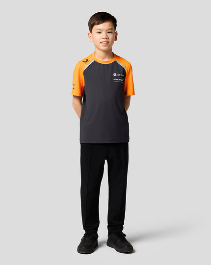 Official Junior McLaren Formula E Team Set Up T-Shirt - Phantom/Papaya