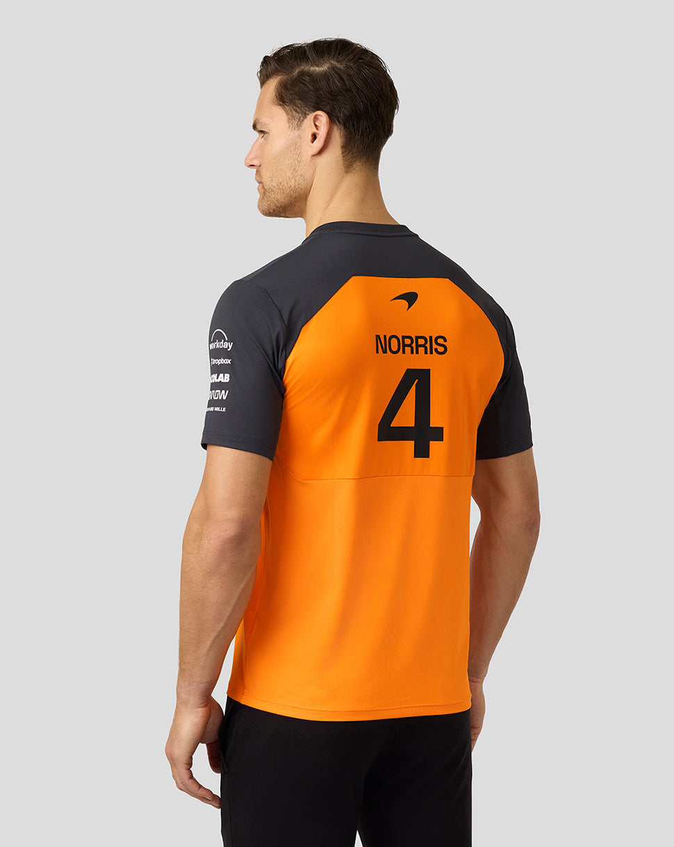 Mens McLaren F1 Team Lando Norris Set Up T-Shirt - Papaya