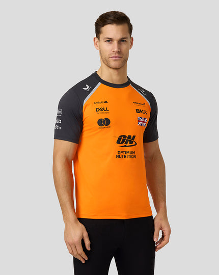 Mens McLaren F1 Team Lando Norris Set Up T-Shirt - Papaya