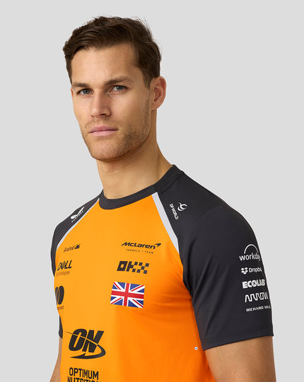 Mens McLaren F1 Team Lando Norris Set Up T-Shirt - Papaya