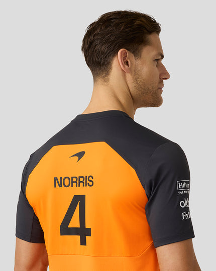 Mens McLaren F1 Team Lando Norris Set Up T-Shirt - Papaya