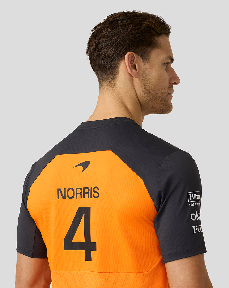 Mens McLaren F1 Team Lando Norris Set Up T-Shirt - Papaya