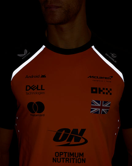 Mens McLaren F1 Team Lando Norris Set Up T-Shirt - Papaya