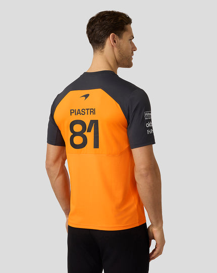 Mens McLaren F1 Team Oscar Piastri Set Up T-Shirt - Papaya