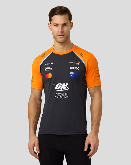 Mens McLaren F1 Team Oscar Piastri Set Up T-Shirt - Phantom