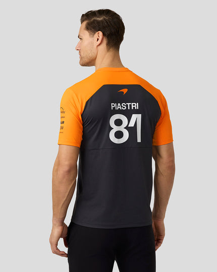 Mens McLaren F1 Team Oscar Piastri Set Up T-Shirt - Phantom