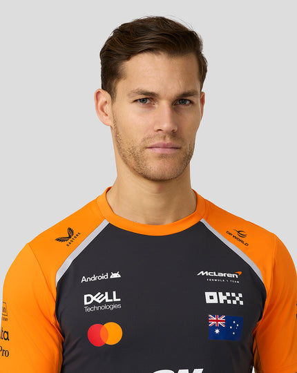 Mens McLaren F1 Team Oscar Piastri Set Up T-Shirt - Phantom