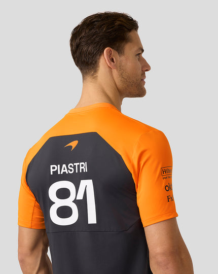 Mens McLaren F1 Team Oscar Piastri Set Up T-Shirt - Phantom
