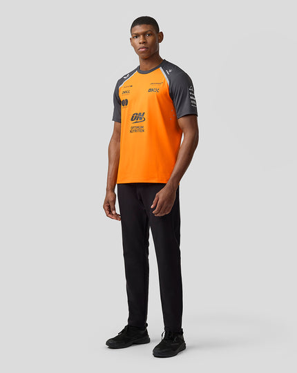 Mens McLaren Formula 1 Team Set Up T-Shirt - Papaya/Phantom