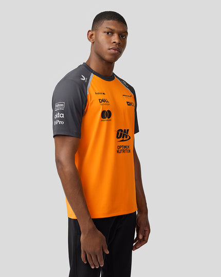 Mens McLaren Formula 1 Team Set Up T-Shirt - Papaya/Phantom