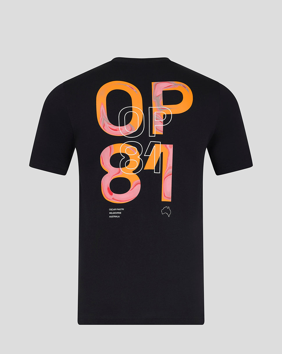 Unisex Core Driver Oscar Piastri T-Shirt - Caviar Black
