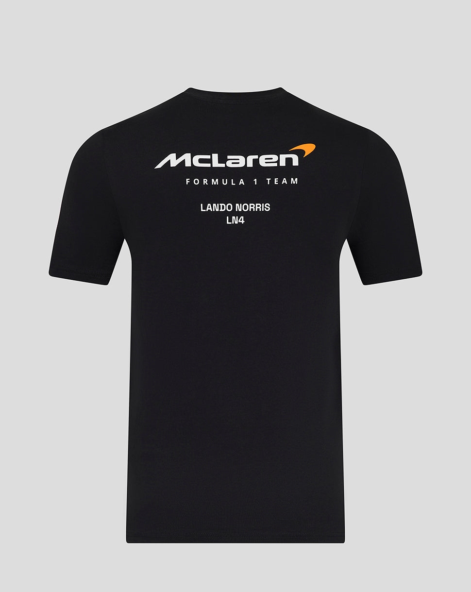 Unisex Core Driver Lando Norris T-Shirt - Caviar Black