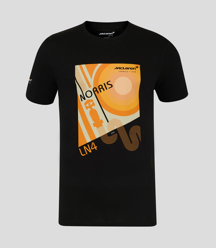 Graphic Pack Unisex Lando Norris Poster T-Shirt - Caviar