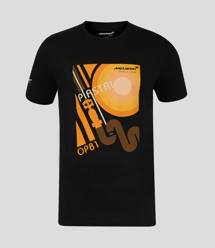 Graphic Pack Unisex Oscar Piastri Poster T-Shirt - Caviar