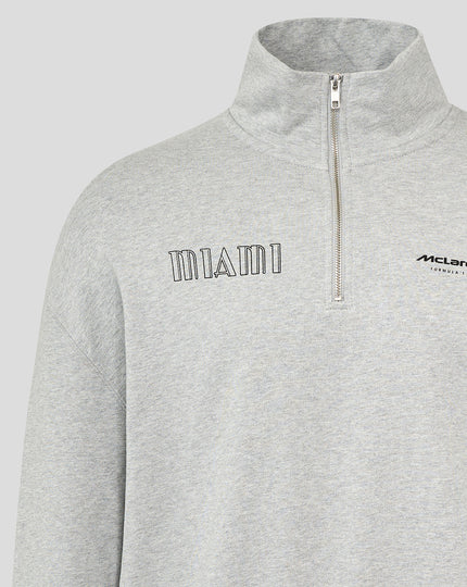McLaren Unisex Miami 1/4 Zip Long Sleeve Sweater