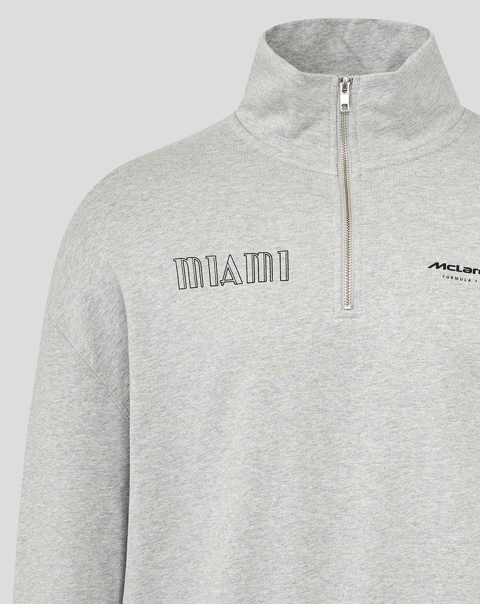 McLaren Unisex Miami 1/4 Zip Long Sleeve Sweater
