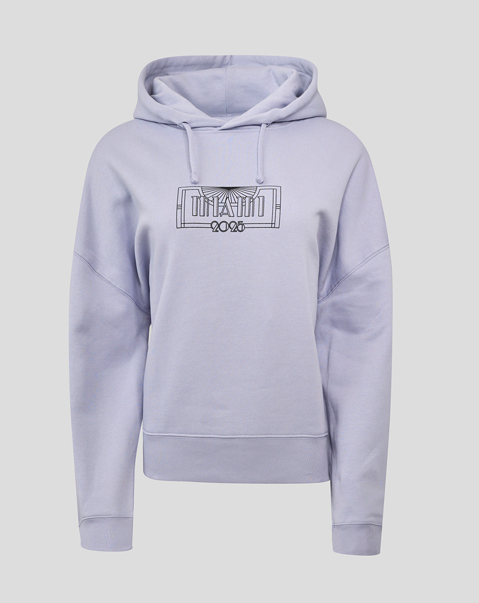 McLaren Womens Miami Cropped Fit Graphic Hoodie