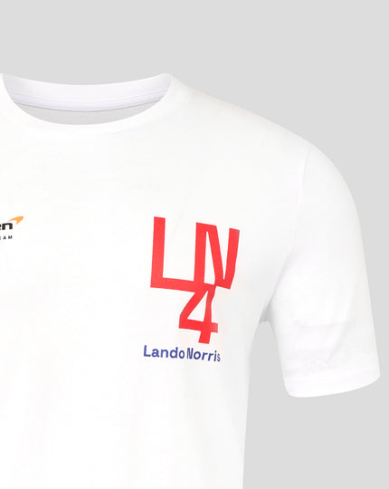 Unisex Lando Norris Silverstone T-Shirt - White
