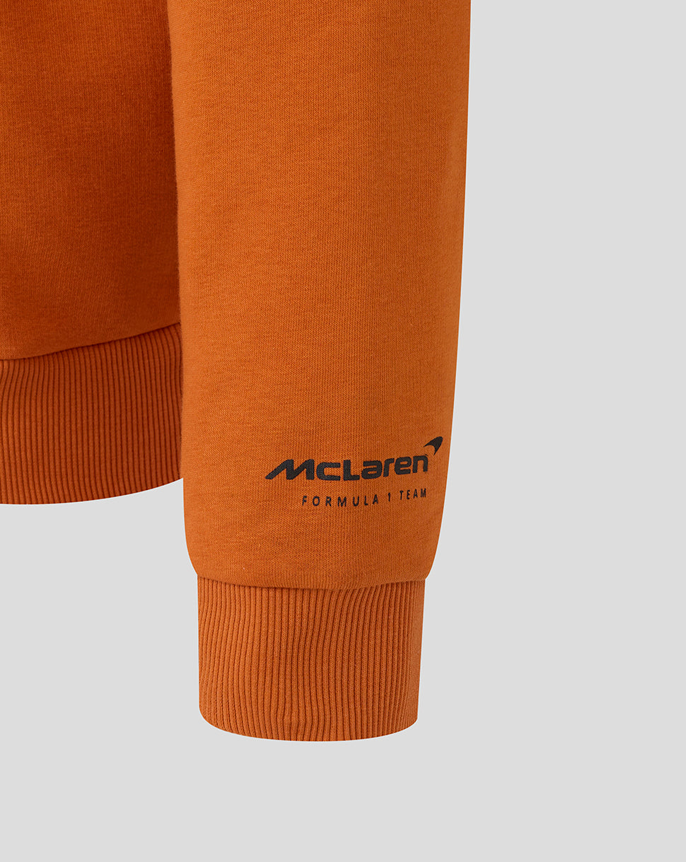 McLaren Unisex Austin Stripe Sleeve Hoodie - Burnt Orange