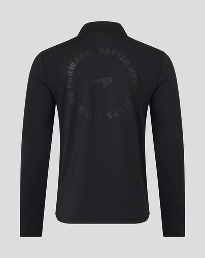 McLaren Unisex Black On Black 1/4 Zip Midlayer