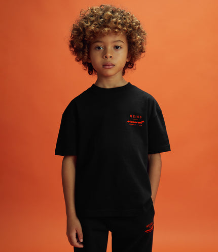 Junior Reiss Traction Short Sleeve Oversized Graphic Print T Shirt