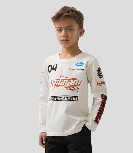 Reiss Juniors Logo Long Sleeve T-Shirt - White