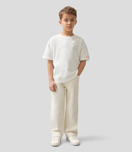 Reiss Juniors Oversized Logo Short Sleeve T-Shirt - White