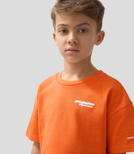 Reiss Juniors Oversized Logo Short Sleeve T-Shirt - Papaya