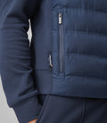 Mens Reiss Mayer Long Sleeve Quilted Funnel Hybrid Jacket