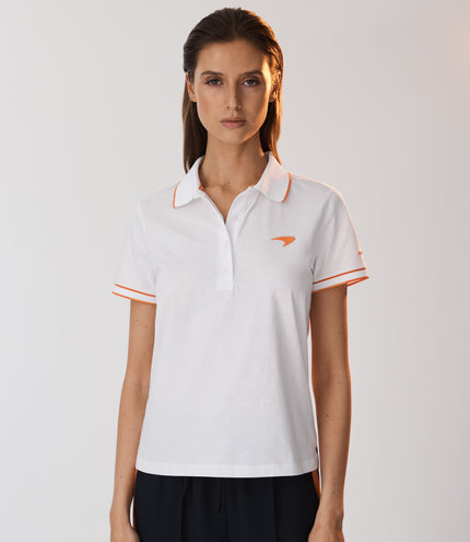 Womens Reiss Crypto Short Sleeve Mercerised Button Polo