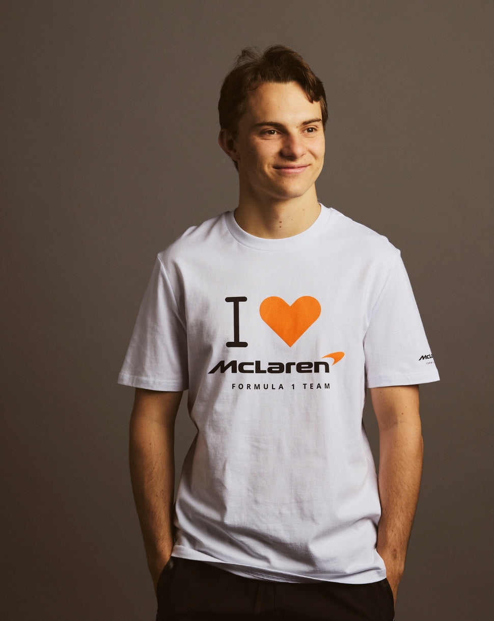 Unisex I Heart McLaren Silverstone T-Shirt - White