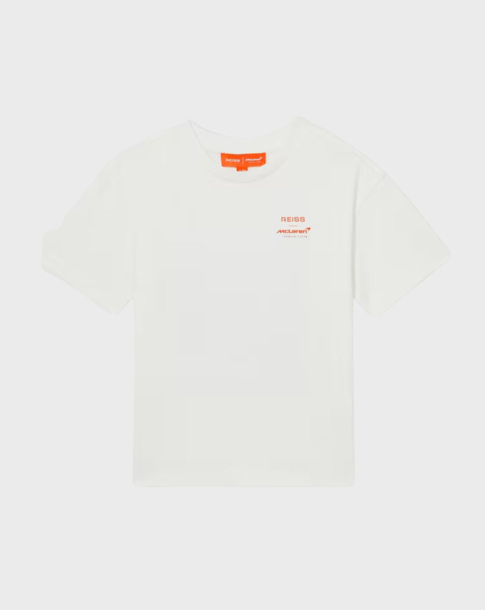 Reiss Junior Short Sleeve Nakata Racing T-Shirt - White