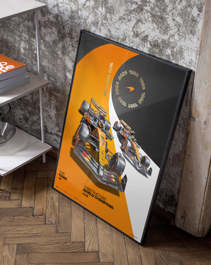 McLaren Formula1 Team | 2025 Constructors' Champions | Official Poster