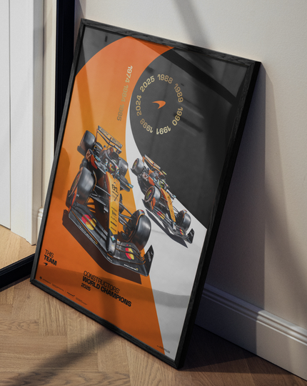 McLaren Formula1 Team | 2025 Constructors' Champions | Official Poster