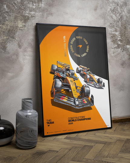 McLaren Formula1 Team | 2025 Constructors' Champions | Official Poster