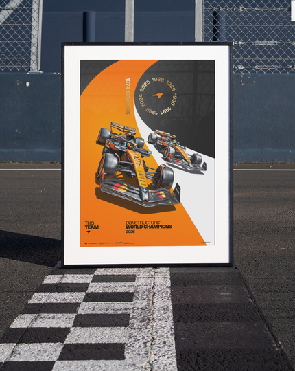 McLaren Formula1 Team | 2025 Constructors' Champions | Official Poster
