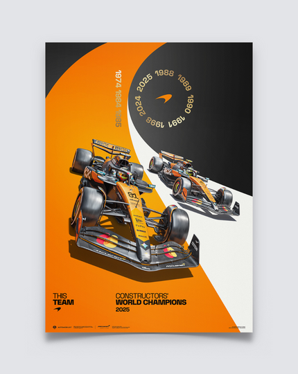McLaren Formula1 Team | 2025 Constructors' Champions | Official Poster