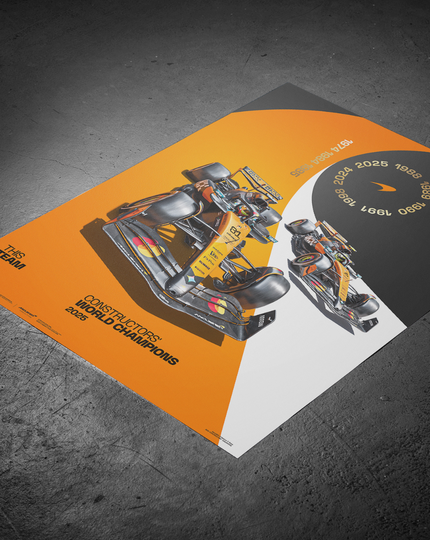 McLaren Formula1 Team | 2025 Constructors' Champions | Official Poster