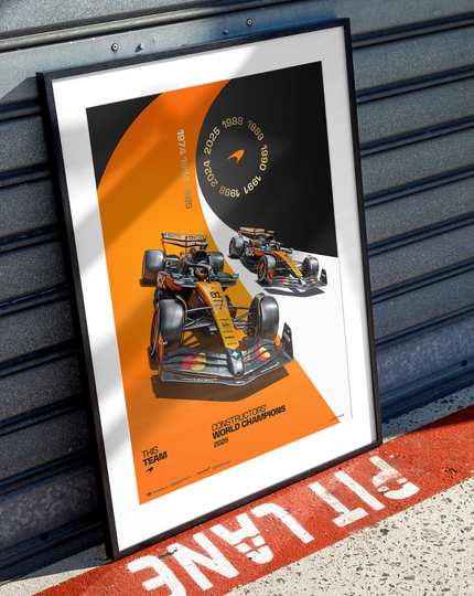 McLaren Formula1 Team | 2025 Constructors' Champions | Official Poster