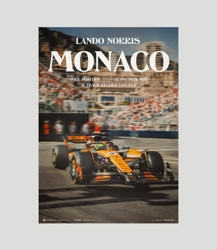 Lando Norris | McLaren Monaco GP™ 2025 Winner – Pole Position & Track Record