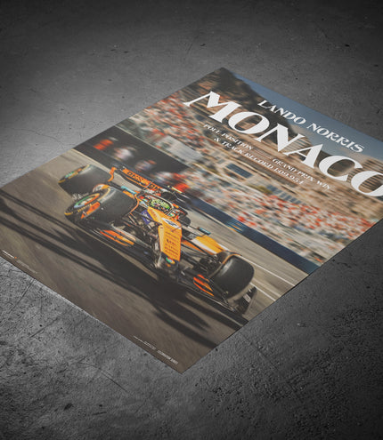 Lando Norris | McLaren Monaco GP™ 2025 Winner – Pole Position & Track Record