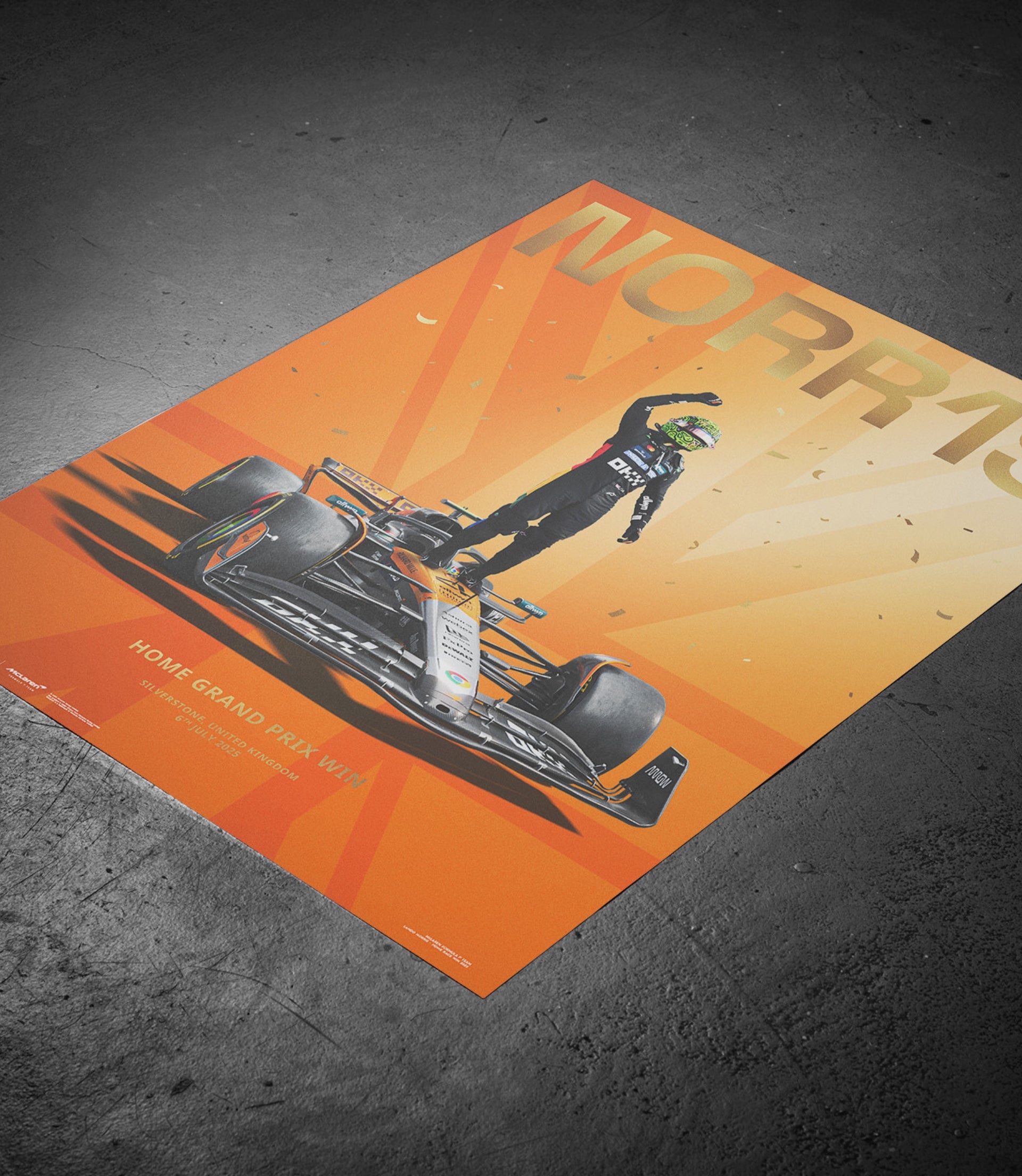 Lando Norris | Home Grand Prix Win | Silverstone 2025 | Official Poster