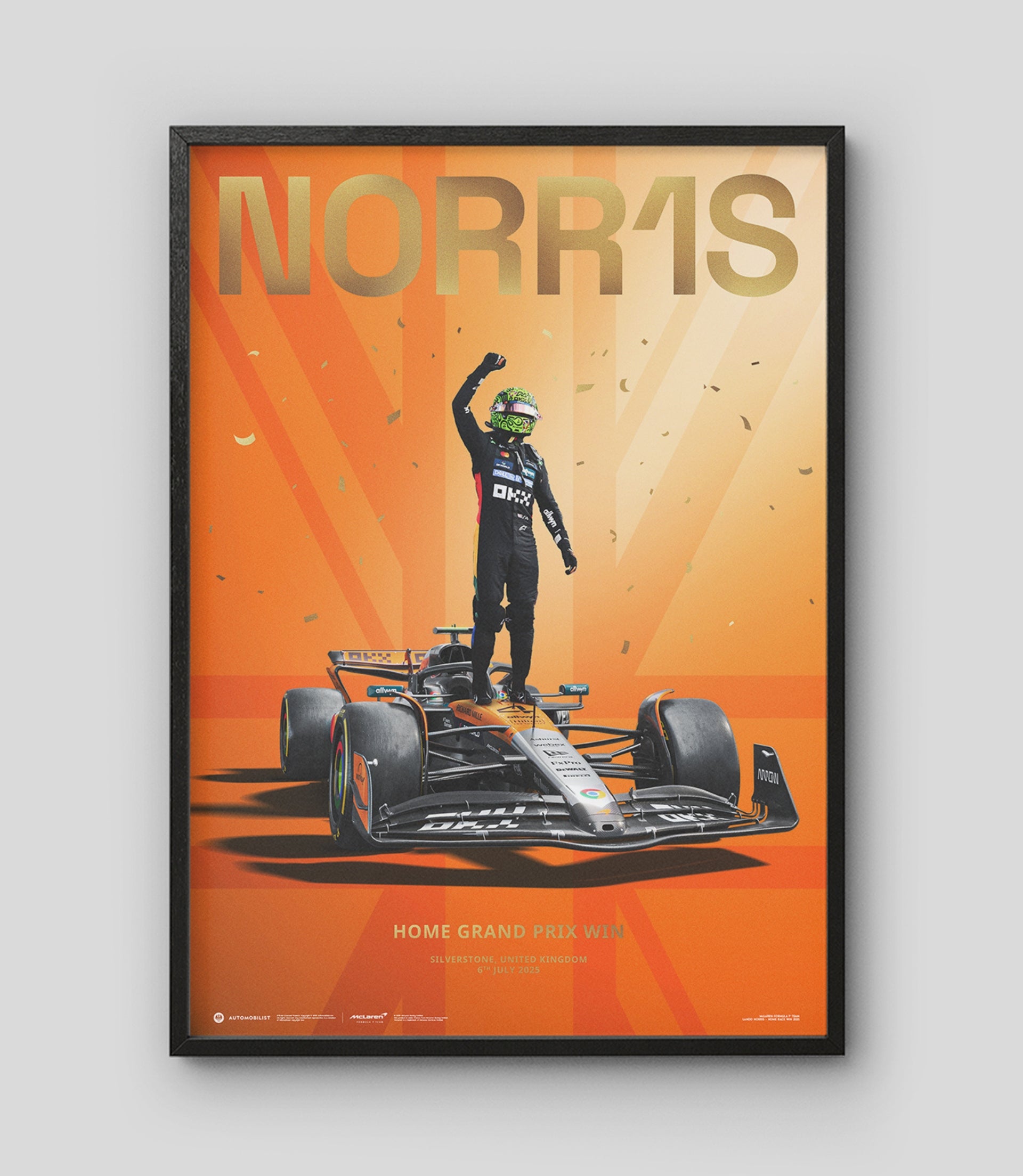 Lando Norris | Home Grand Prix Win | Silverstone 2025 | Official Poster