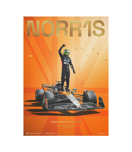 Lando Norris | Home Grand Prix Win | Silverstone 2025 | Official Poster