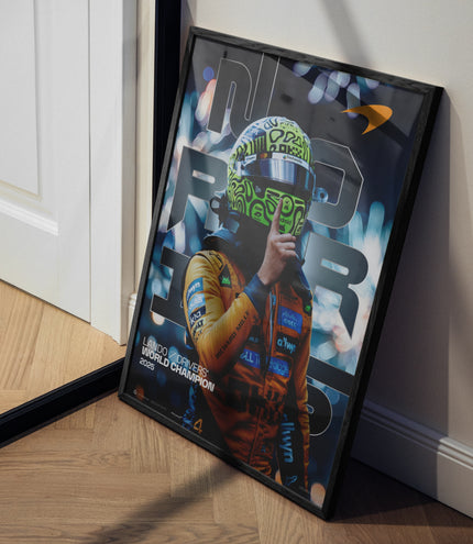 Lando Norris – 2025 World Drivers’ Championship Win – Official Poster