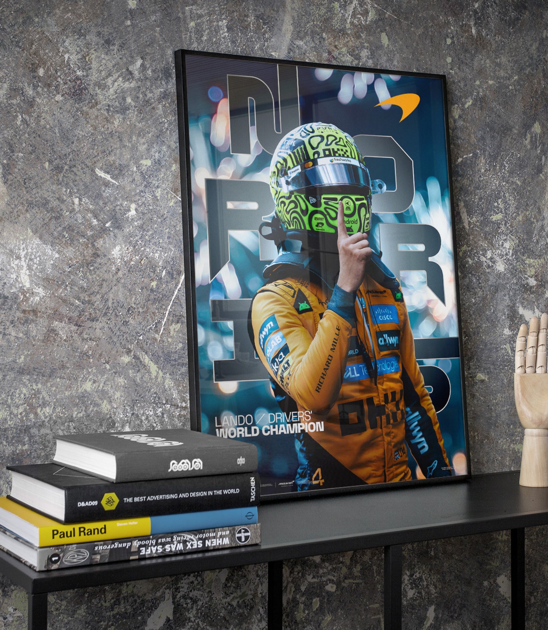 Lando Norris – 2025 World Drivers’ Championship Win – Official Poster