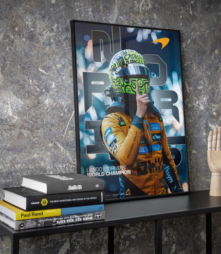 Lando Norris – 2025 World Drivers’ Championship Win – Official Poster