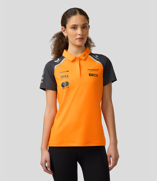 McLaren 2025 Team Polo オレンジ/ブラック McLaren F1 Men's 2025 Team Polo Shirt Orange – Paddock Collection
