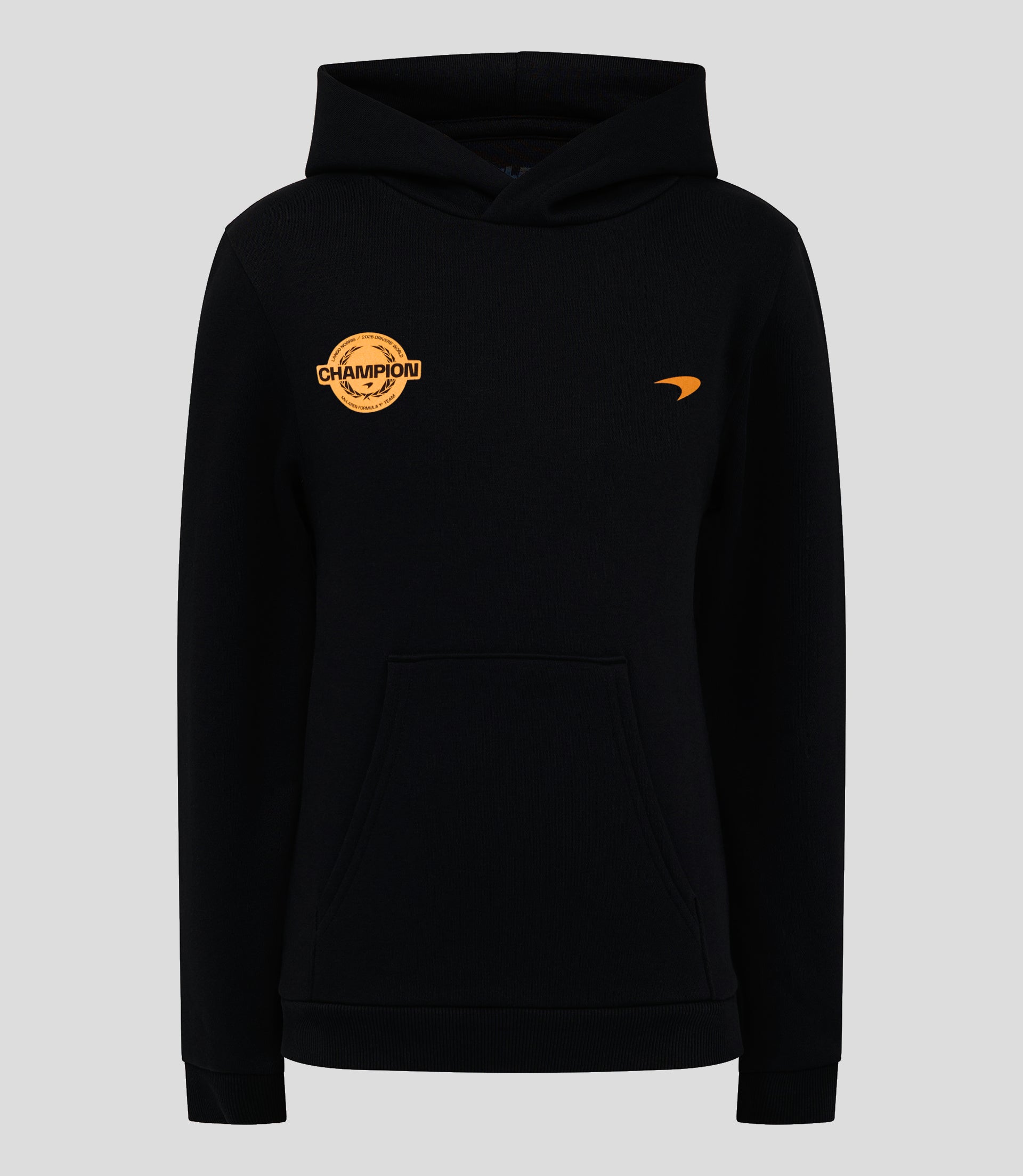 Lando Norris 2025 Drivers’ World Champion Junior Hoodie – Black